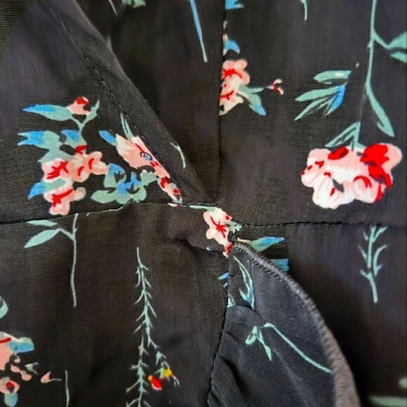 NWOT NASTY GAL FLORAL CHIFFON WRAP DRESS SZ.20 - Picture 5 of 6